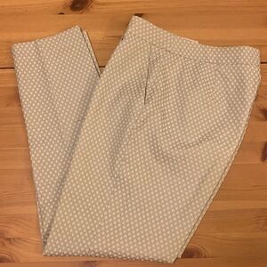 Les Copains Patterned Beige Pants, (size 44, US 8)